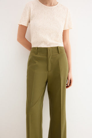 E Pantalon Ancho Cropped Bajo.