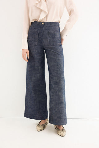 E Pantalon Traje Denim.