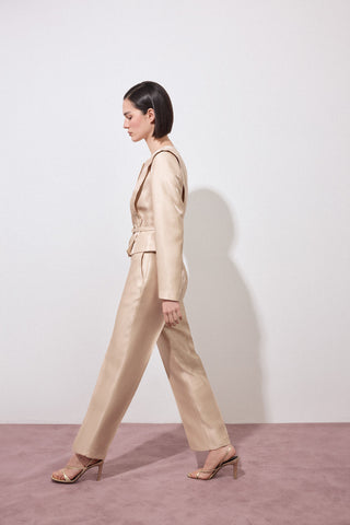 Pantalon Traje Tejido Satinado.