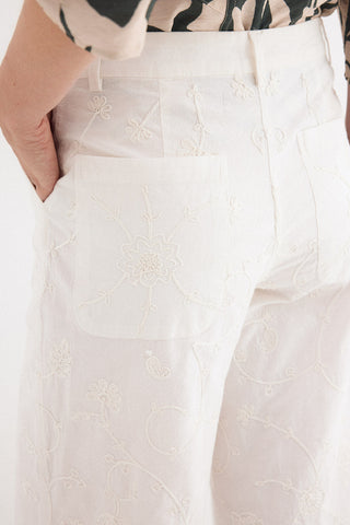 E Pantalon Recto Bordados Cordon.
