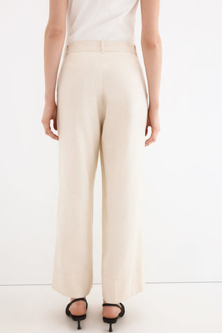 Pantalon Traje Ancho Lino.