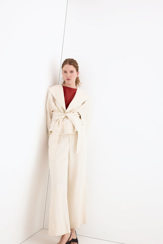 Pantalon Traje Ancho Lino.