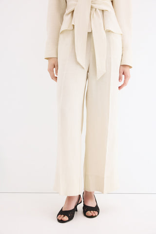 Pantalon Traje Ancho Lino.