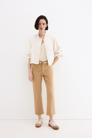 E Pantalon Straight Capri.
