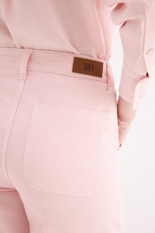 E PANTALON WIDE FLARE TWILL.