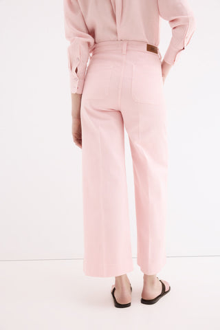 E PANTALON WIDE FLARE TWILL.