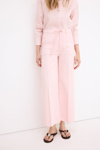 E PANTALON WIDE FLARE TWILL.