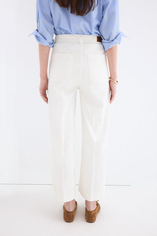 E PANTALON WIDE FLARE TWILL.