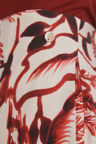Pantalón Ancho con Estampado Floral