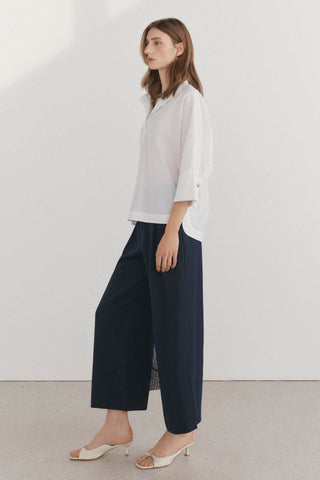 Pantalón Crop con Pinzas