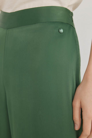 Pantalon Ancho Talle Alto con Logo