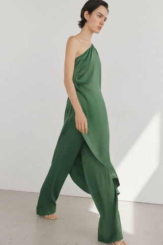 Pantalon Ancho Talle Alto con Logo