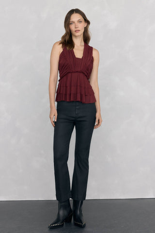 Blusa de Tirantes con Detalle de Tul