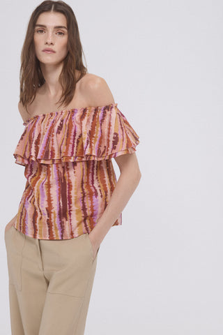 Blusa Off Shoulders con Estampado