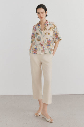 Camisa Manga Corta Estampado Floral