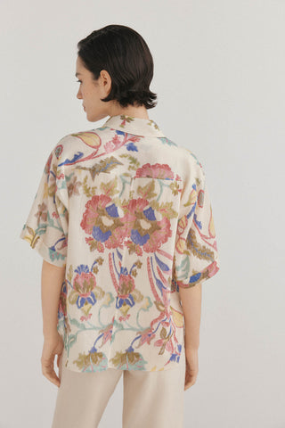 Camisa Manga Corta Estampado Floral