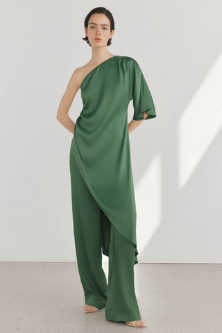 Blusa Asimétrica con Detalle Fruncido