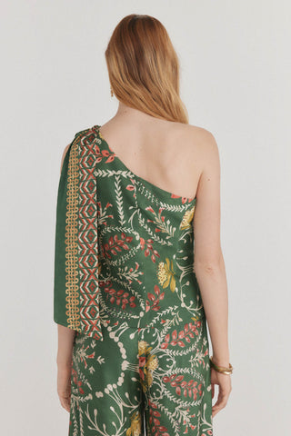 Blusa Asimétrica  con Detalle de Lazo