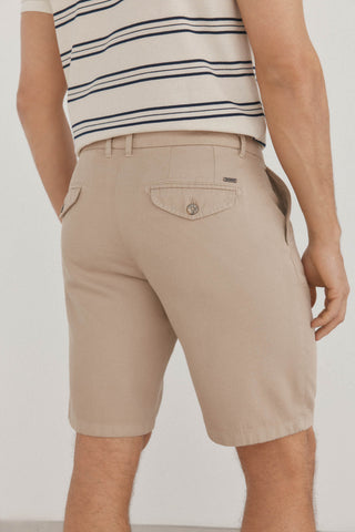 Short Regular Fit con Bolsillos de Algodón
