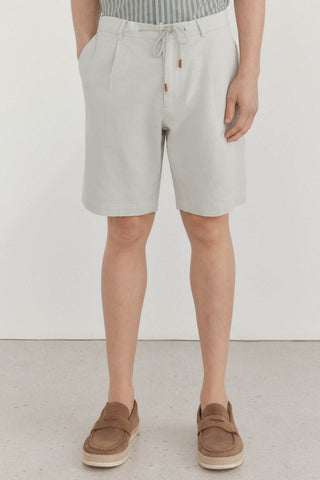 Short Regular Fit con Cordón de Algodón