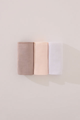 Paquete de 3 Bragas Anchas de Microfibra.