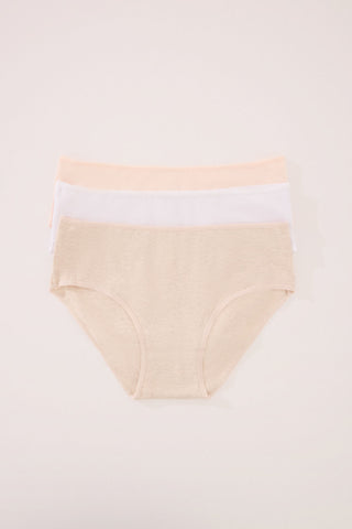 Paquete de 3 Bragas Clásicas de Algodón.