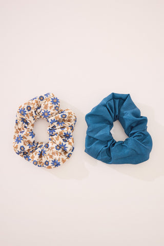 Paquete de 2 Scrunchies Estampado Floral
