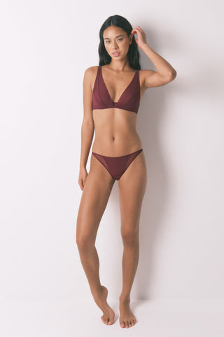 Sujetador Halter con Relleno Detalle Espalda