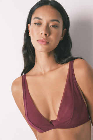 Sujetador Halter con Relleno Detalle Espalda
