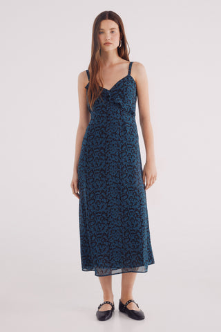 Vestido Midi de Tirantes con Estampado