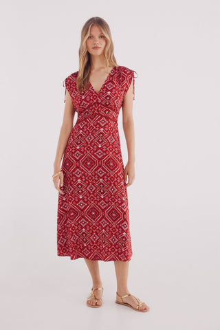 2.T.M.Midi Mc Visc Lurex Print.