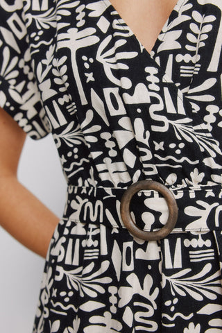 Vestido Camisero Manga Corta con Cinturón