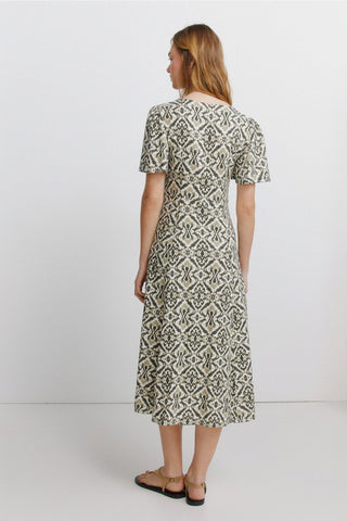 S/S Printed Dress.