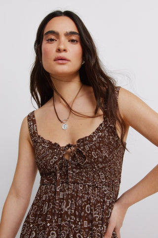 Smocked Midi Dress.