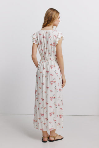 Floral Print Midi Dress.