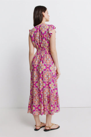 0.5.G.M.Midi Vis Slub Fucsia Aop.