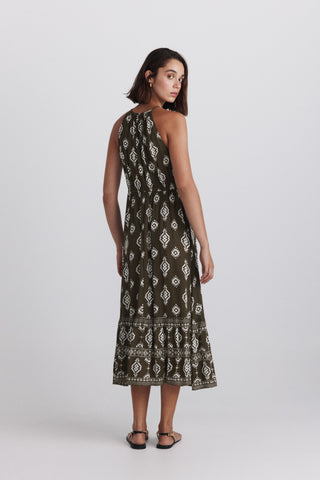 2.Gym.M.Midi Bambu Halter Ikat.