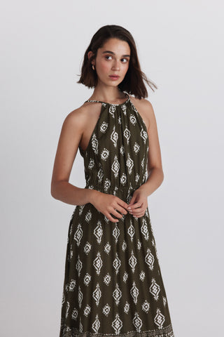 2.Gym.M.Midi Bambu Halter Ikat.