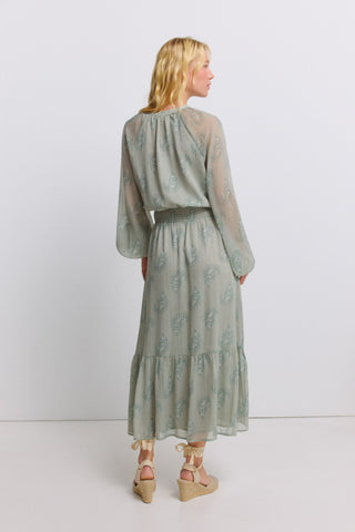 Frqs.Me.Midi Ml Paisley Azul.