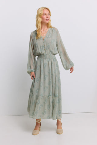 Frqs.Me.Midi Ml Paisley Azul.