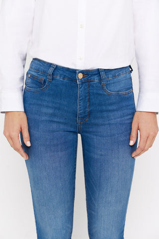 Jeans Pitillo Efecto Reductor