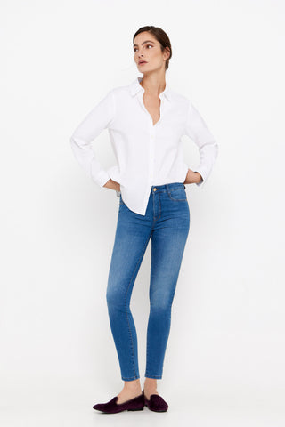 Jeans Pitillo Efecto Reductor