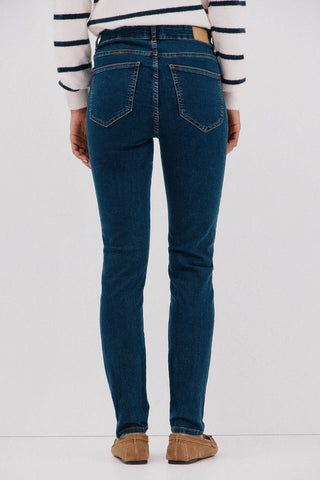 Jeans Skinny Talle Medio con Bolsillos