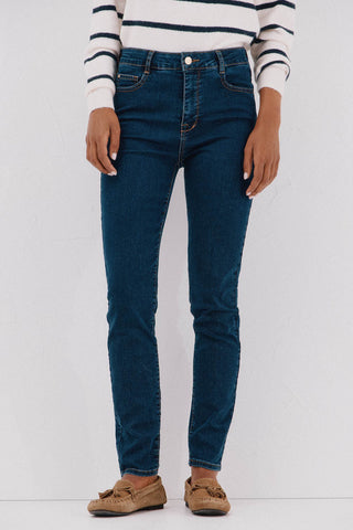 Jeans Skinny Talle Medio con Bolsillos