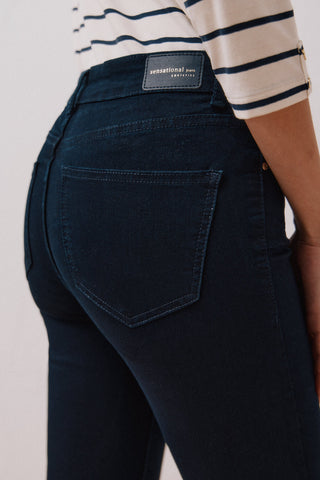 Jeans Skinny Talle Medio con Bolsillos