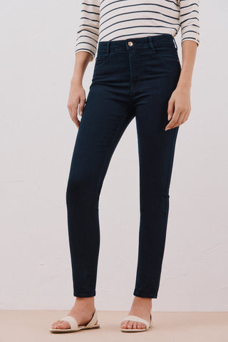 Jeans Skinny Talle Medio con Bolsillos