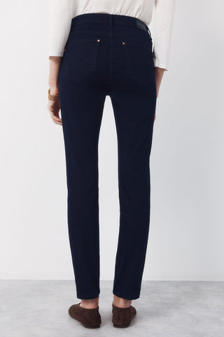 Jeans Skinny Talle Medio con Bolsillos