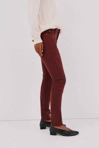 Jeans Skinny Talle Medio con Bolsillos