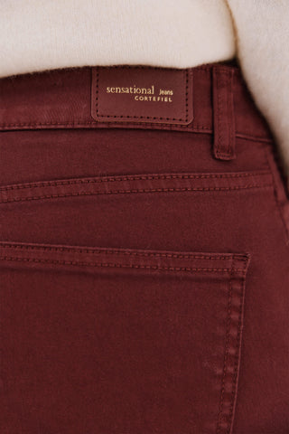 Jeans Skinny Talle Medio con Bolsillos
