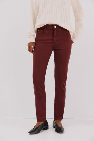 Jeans Skinny Talle Medio con Bolsillos